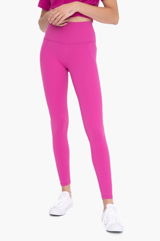 Tapered Band Essential Solid Highwaist Leggings | Available in 4 Colors